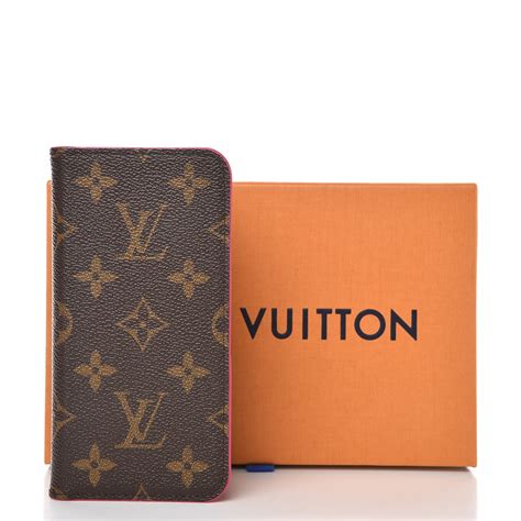 louis vuitton folio case iphone x monogram|Louis Vuitton iPhone case price.